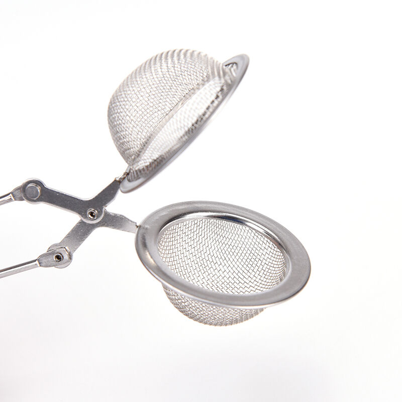 Stainless Steel Spoon Tea Ball Infuser Filter Squeeze Leaves Herb MeshStra.l8