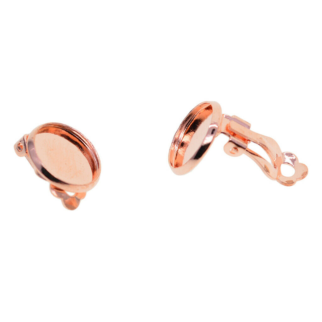 12 clip on earring results with adhesive pad for 12mm cabochon blank