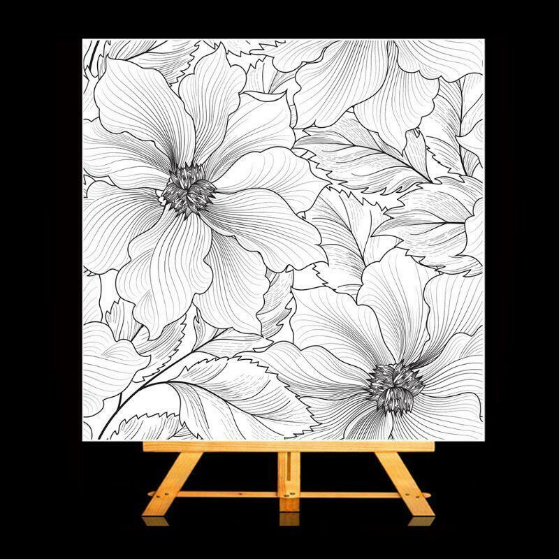 Flowers Background Silicone Clear Stamp Seal DIY Scrapbooking Embossing Album