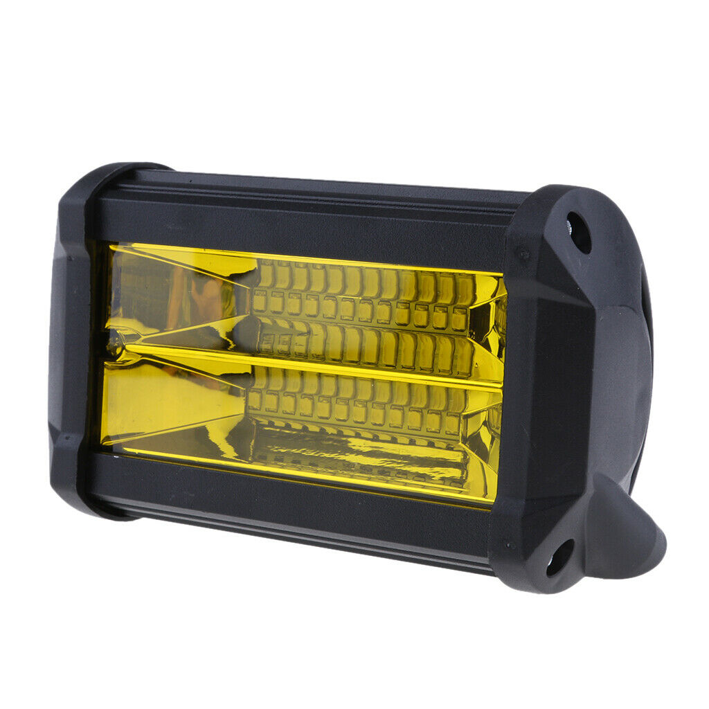 LED Double Row Long Strip Aftermarket Fog Lights Car Roof 72w Work Light New