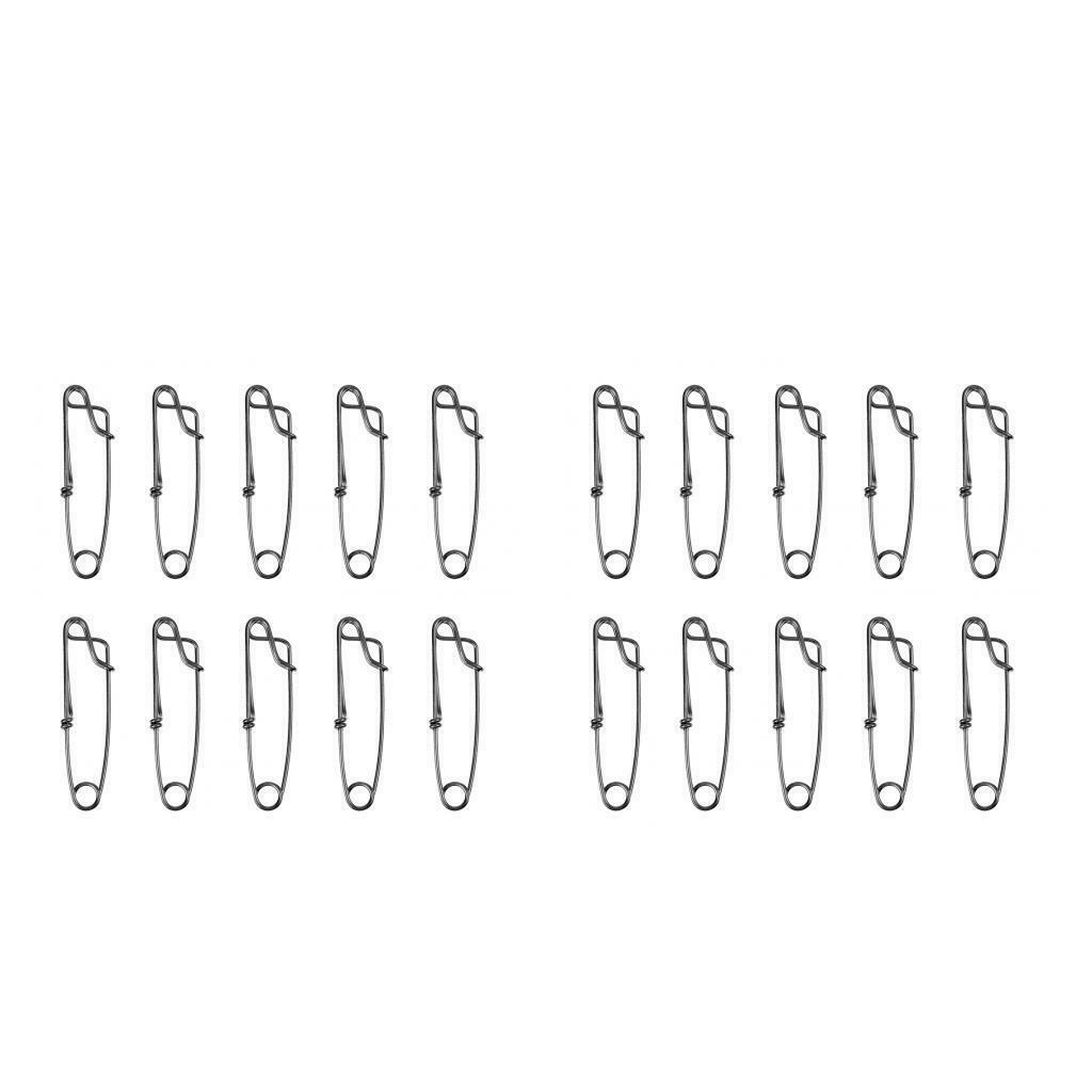 20pcs Swivels Hooks Stainless Steel Fishing Connector