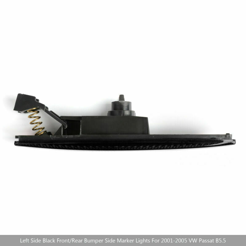 Left Black Front Bumper Side Marker Lights For 2001-2005 VW Passat B5.5 CN