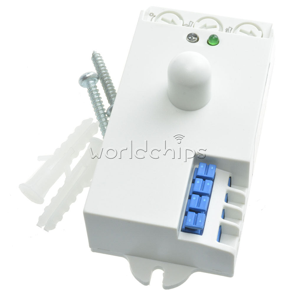 DC12V-24V 5.8GHz Microwave Radar Sensor Body Motion HF Detector Light Switch New