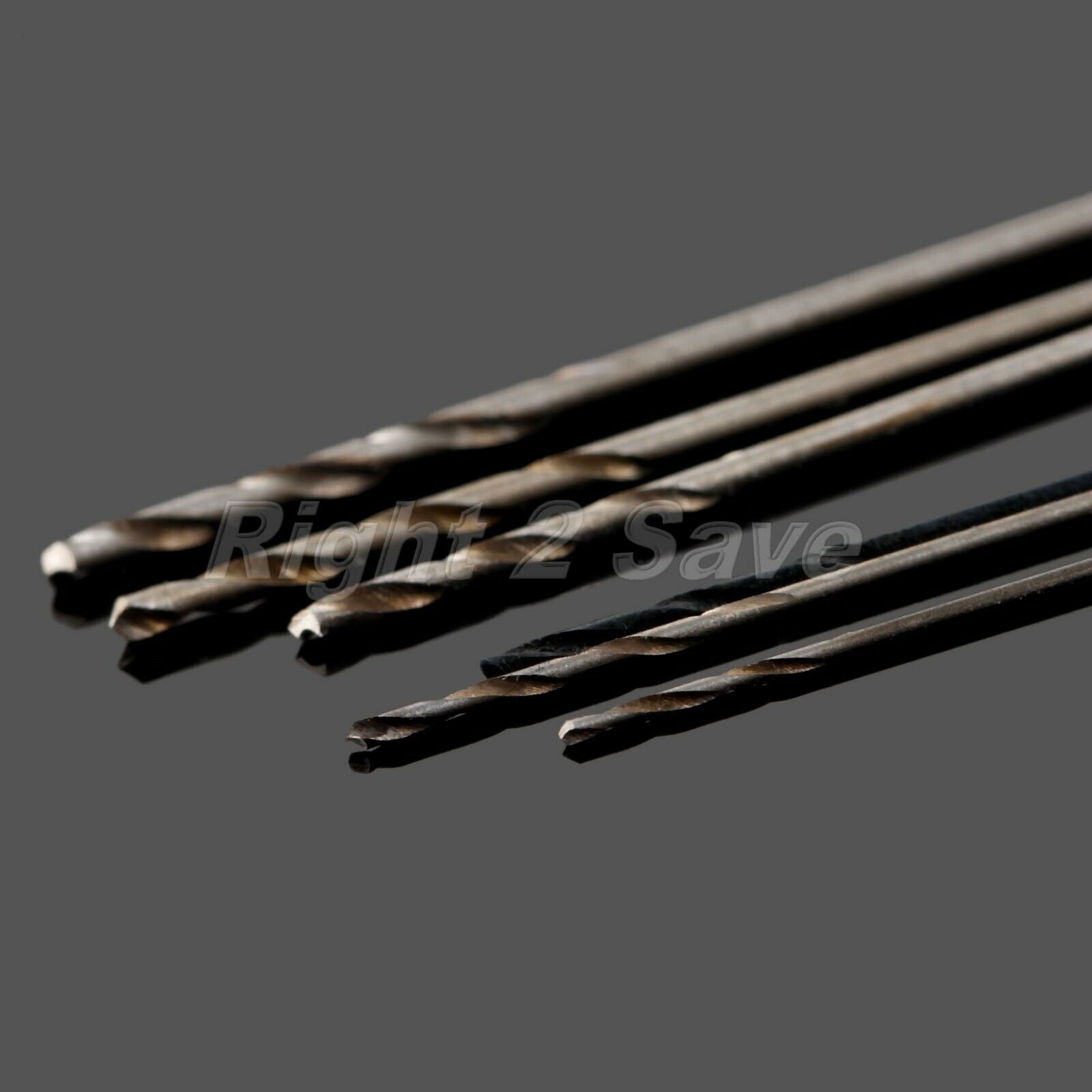 0.5mm-1.0mm Straight Shank Micro HSS Twist Drill Bits For PCB Plastic Metal R2S