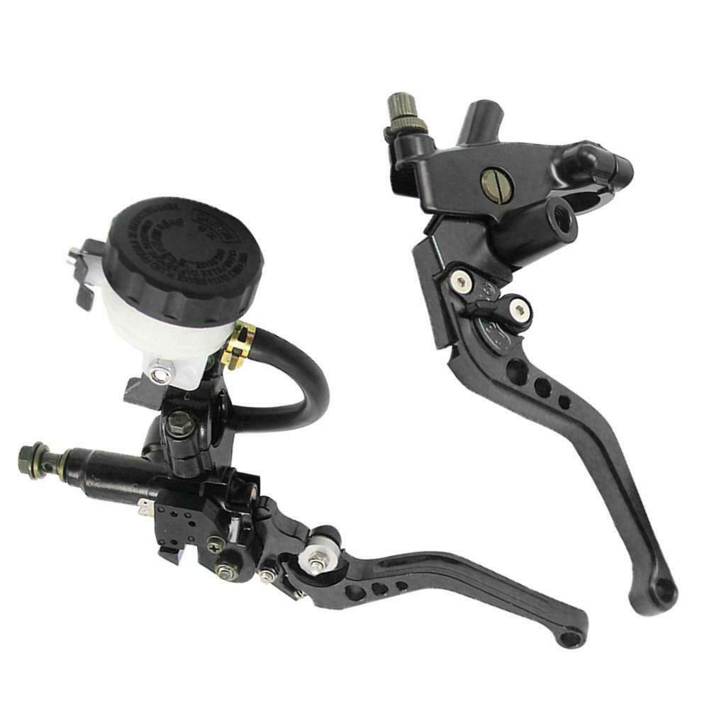 2Pack 7/8'' Front Brake Clutch Master Cylinder Lever Set Assembly Black New