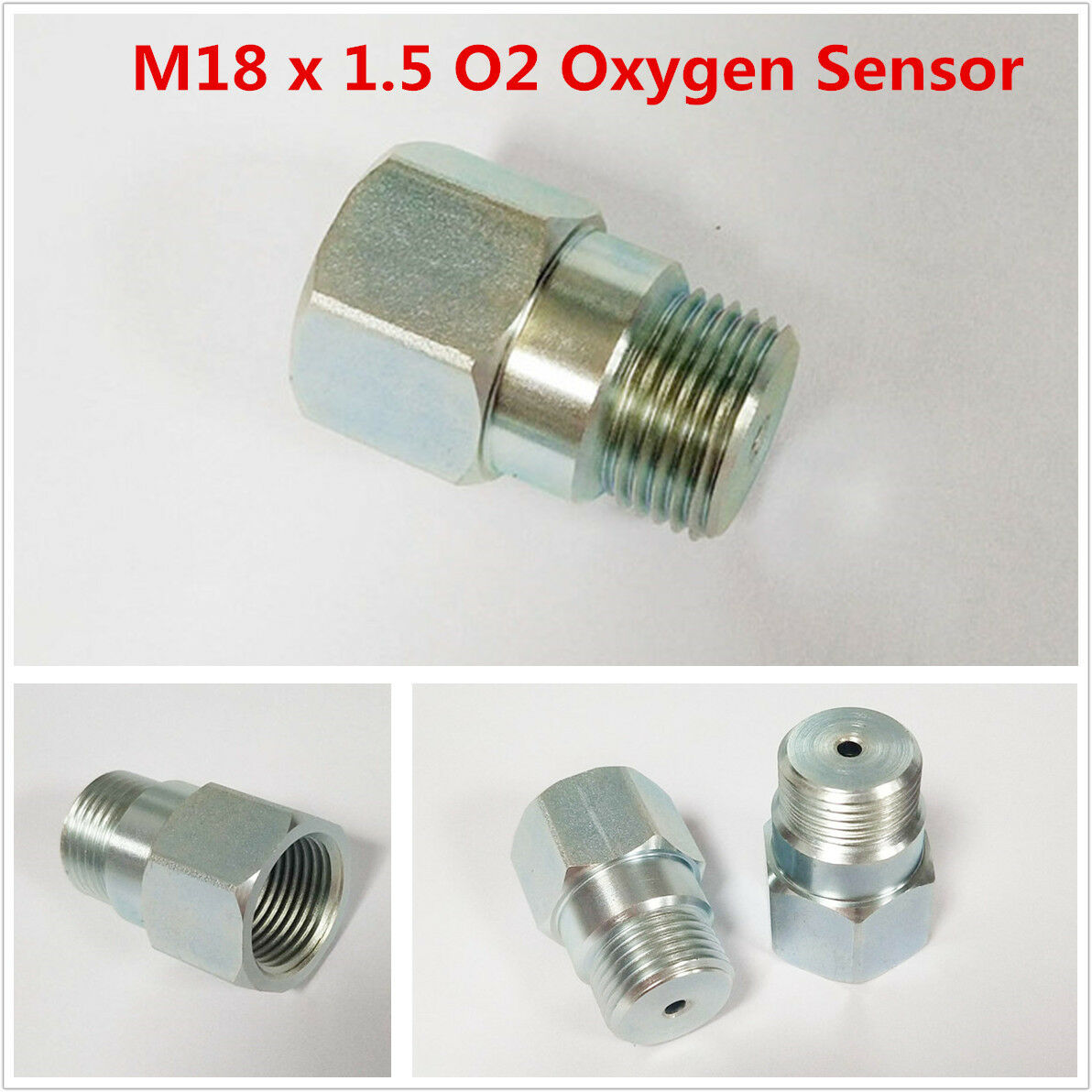 1Pcs O2 Oxygen Sensor Extension Extender Adapter Spacer M18X1.5 Thread Universal