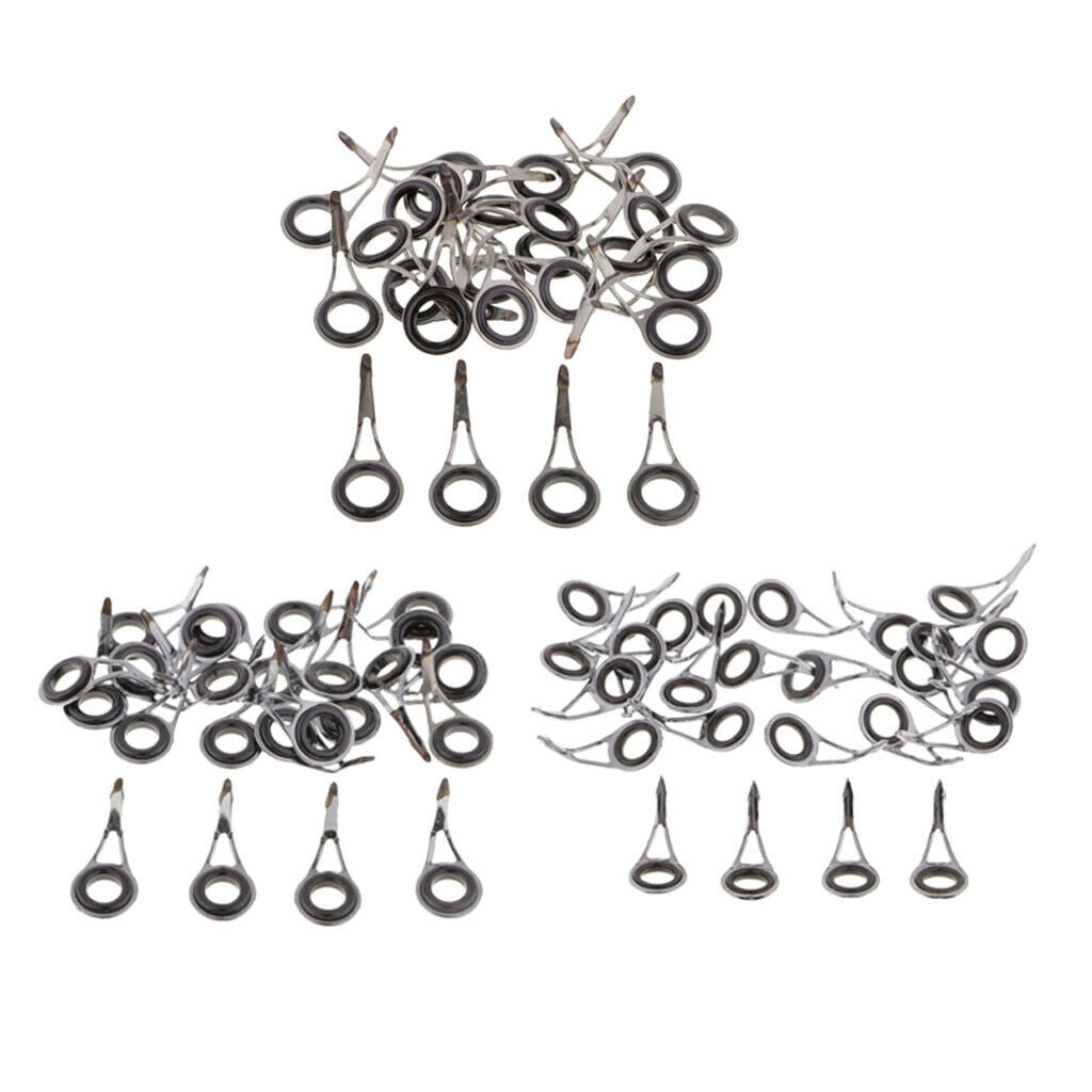 75pcs Fishing Rod Guides Single Leg Fishing Rod Parts Line Ring Rod Building