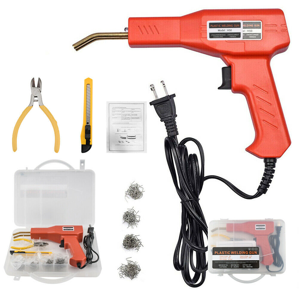 Plastic Welding Gun Garage Tool Welder Hot Stapler Machine Repair PVC Car Bumper