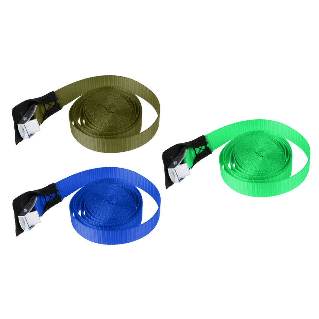 3pcs Tie Straps Belt Buckle Protection for Kayak Surfboard Roof Rack