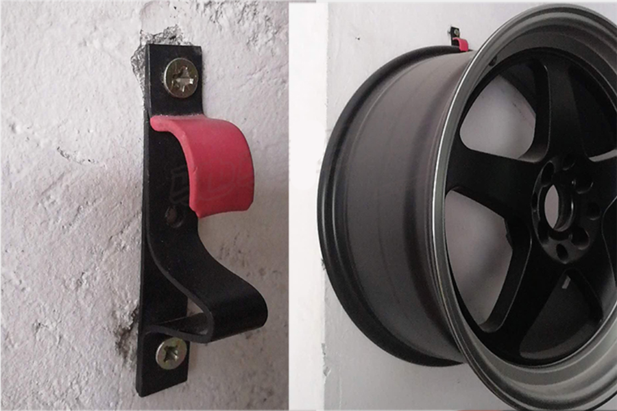 6Pcs Wheel Rim Hook Wall Garage Display Mounted Hanging Hooks for 13-22 inch