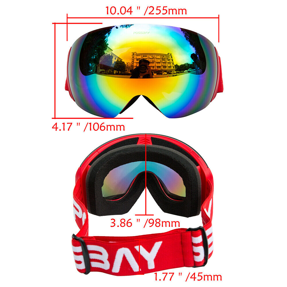Snow Ski Goggles Anti Fog UV Snowboard Windproof Eyewear Outdoor Sports Scooter