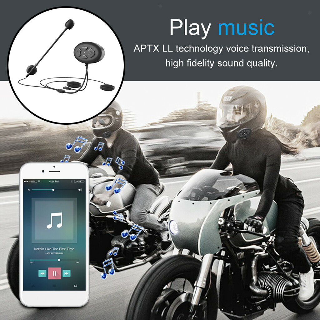 DK12 Motorcycle Bluetooth Helmet Intercom Headset Speaker For Safe Driving