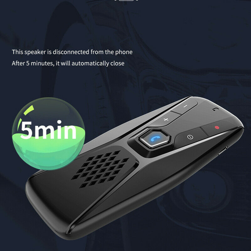 Universal In-Car Bluetooth V5.0 + EDR Car Kit Wireless Handsfree Speaker Phone