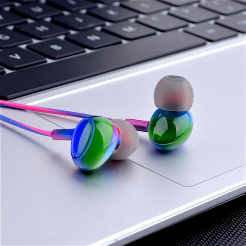 Sport Headsets Bass Gradient Wired In Ear Phones with Mic Music Earp NTAUBDDD