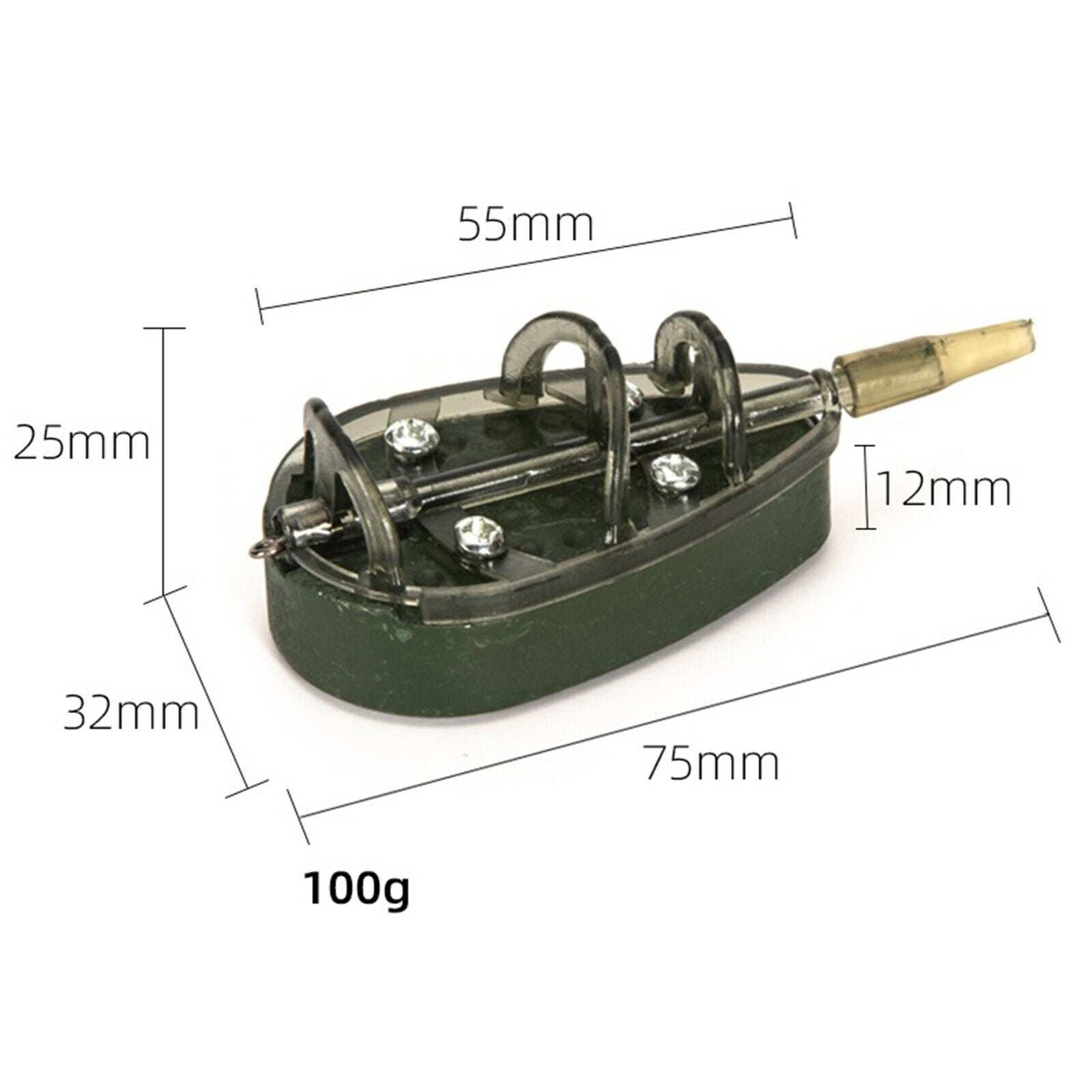 Carp Fishing Feeder Helper Bait Thrower Mould Green Terminal Tackles Angler