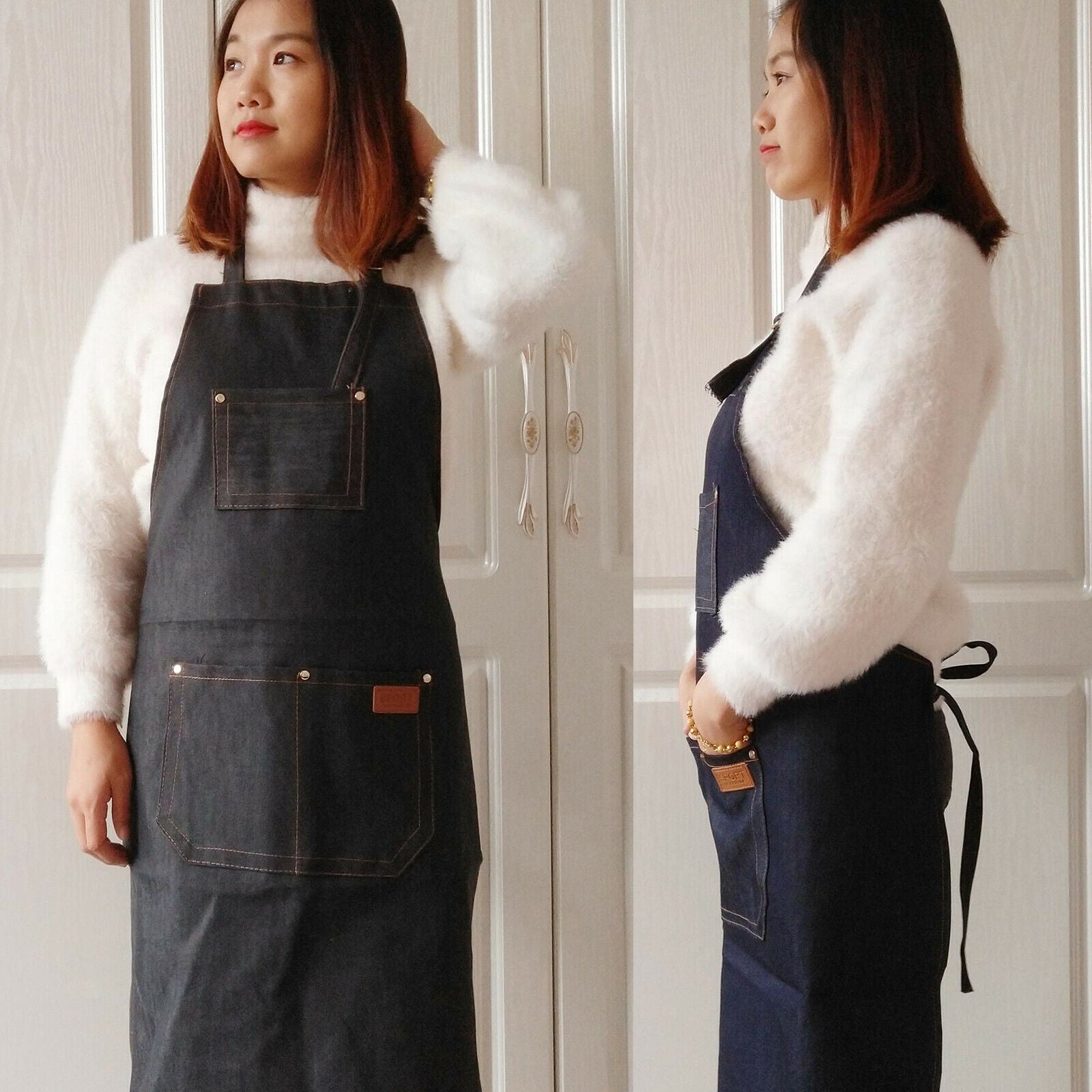 Pro Hairdressing Barber Apron Cape Cover Hairdresser Artist Chef Gown Beauty