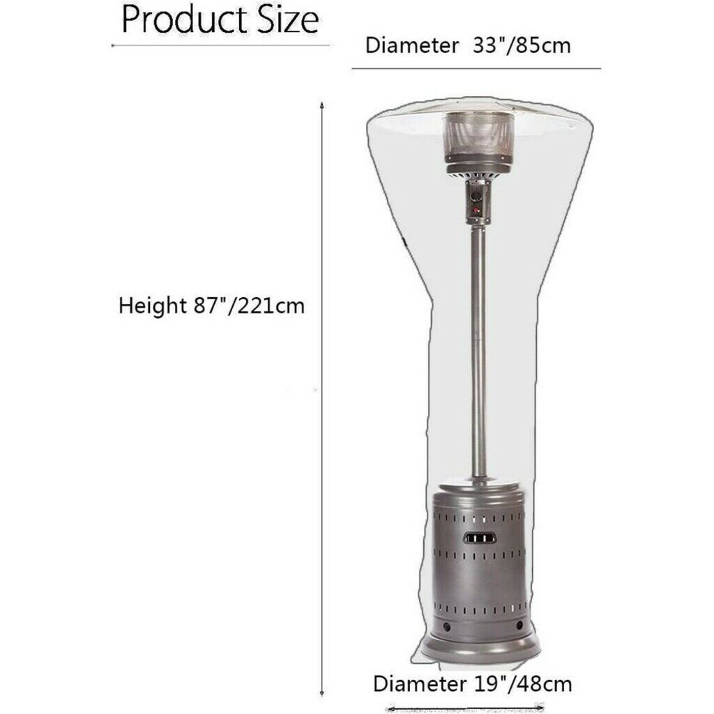 Waterproof Patio Heater Cover - Outdoor Garden Protector Polyester Heater Cover