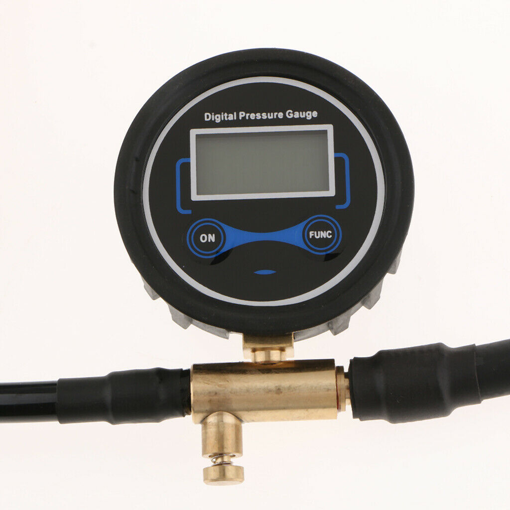Universal Car Motorcycle Wheel Tire Pressure Inflator Tester Gauge with Pipe
