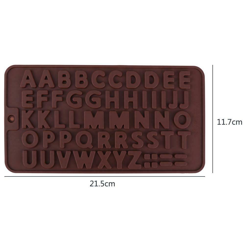 26 Alphabet Silicone Chocolate Mold DIY Fondant Cake Decor Jelly Mould @