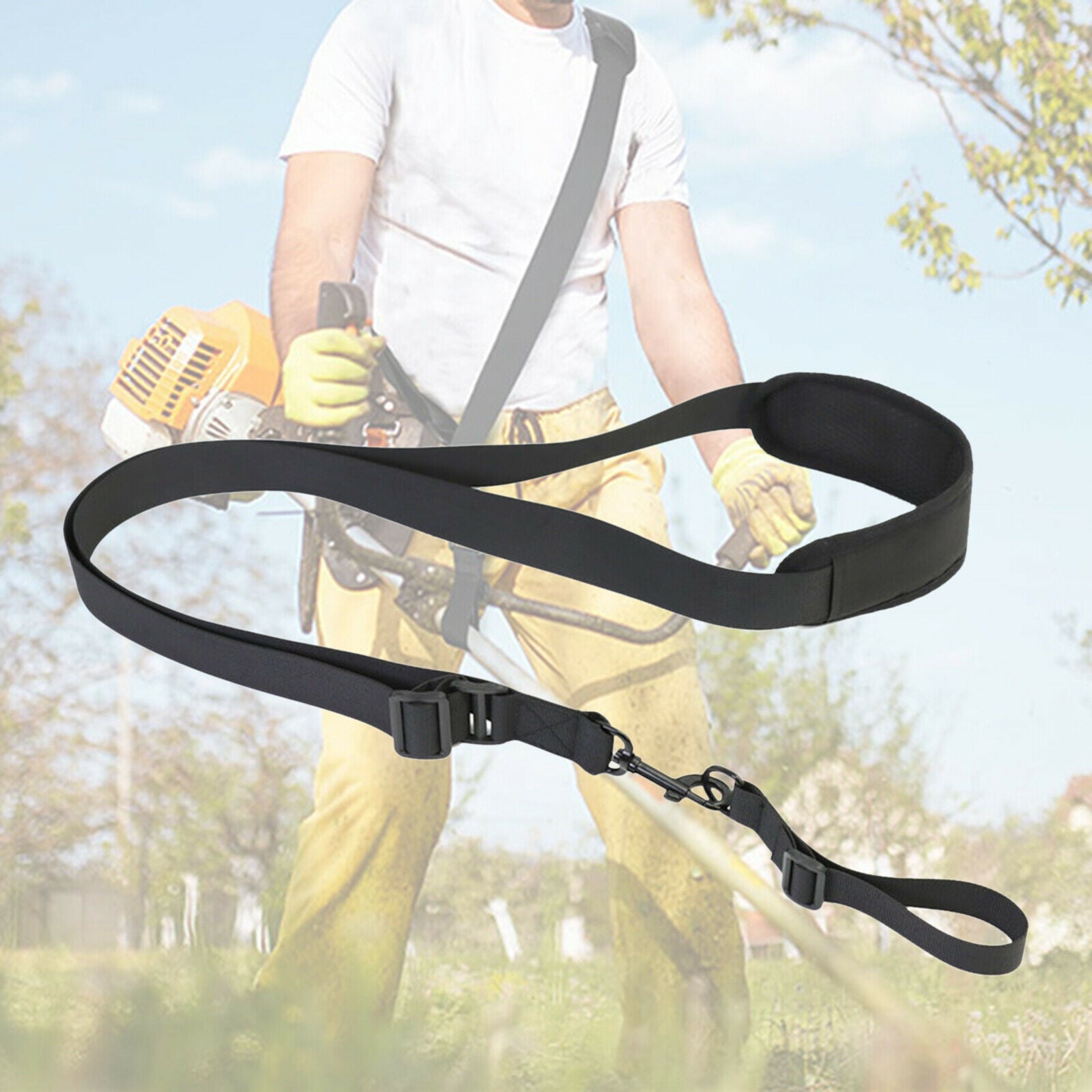 Trimmer Shoulder Strap Black Weed Wacker Brush Cutter Harness Universal