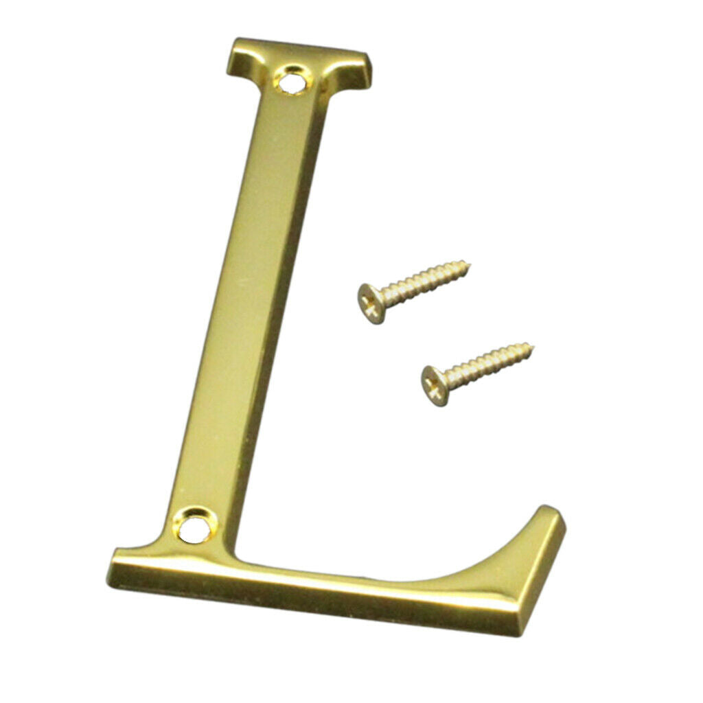 100mm Polished Door Numbers Alphabet Letter Floating House Door Number L