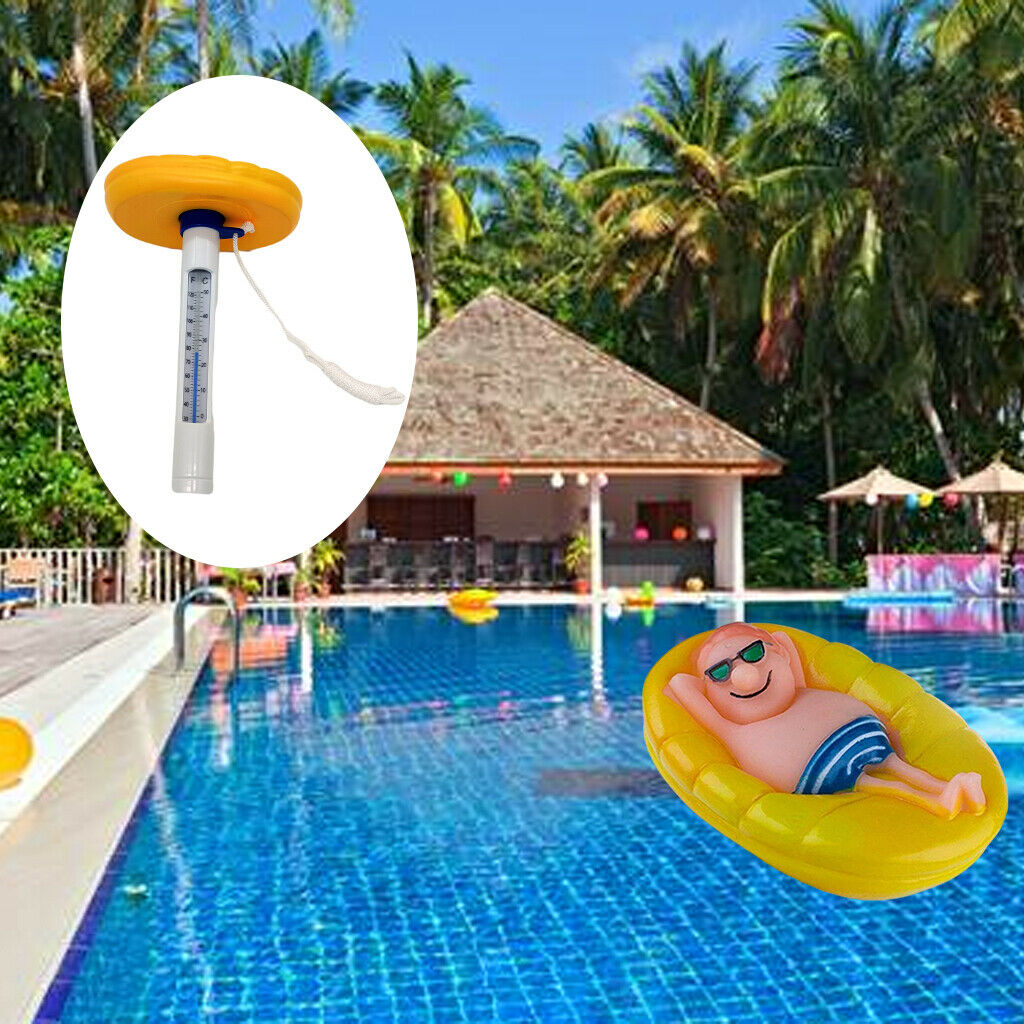 Floating Pool Thermometer Hot Tub Spas Float Water Temperature Meter Checker