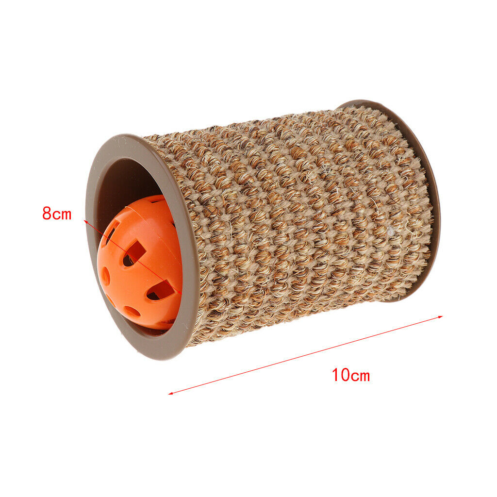 Scraped Sisal Rope Roller Rod, Reduced Destructive Scratch Behavior