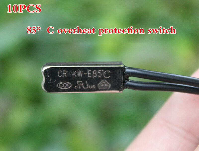 10pcs 250V10A Motor/battery overheat protector temperature switch 85°C