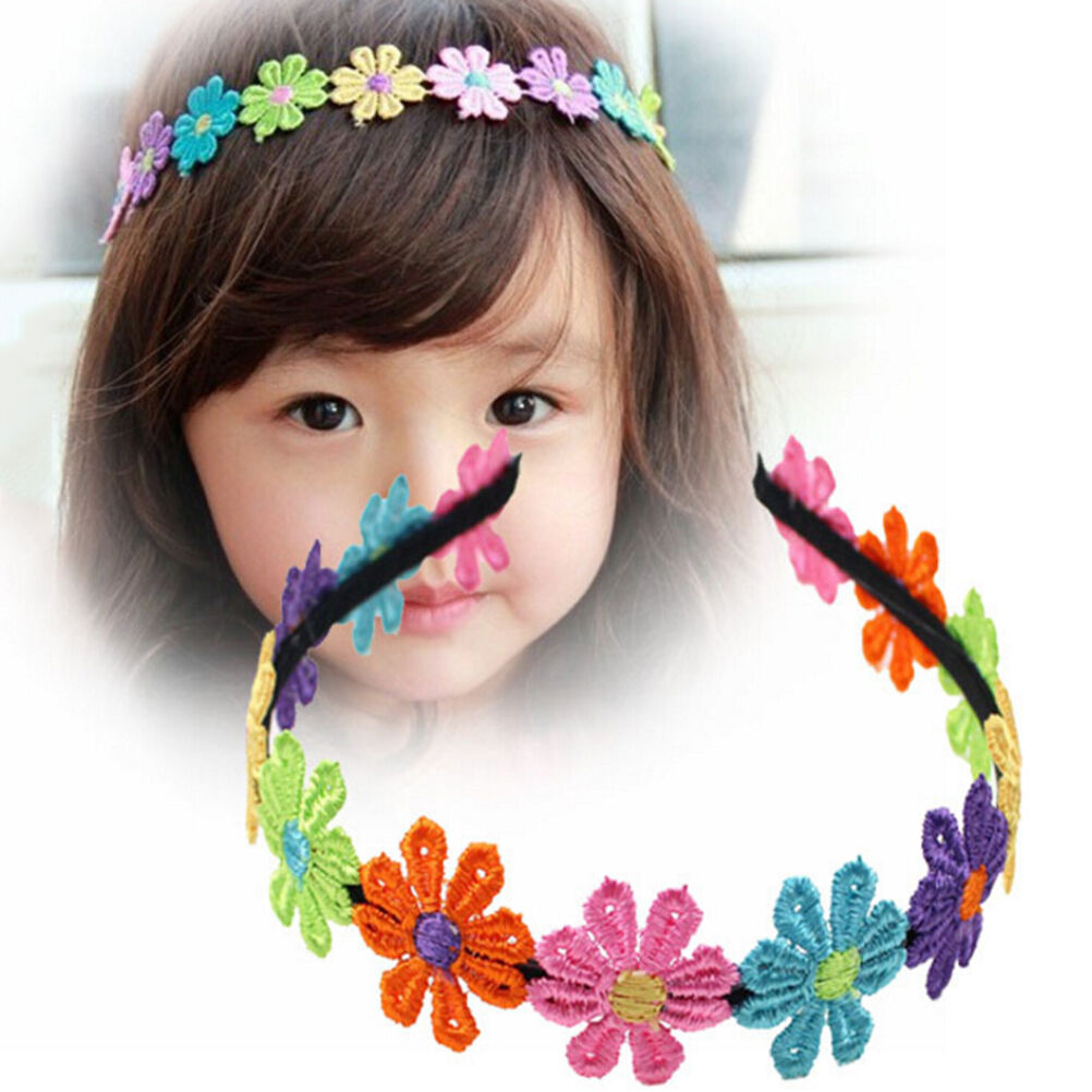 Flowers Hairbands Garland Flower Hairband For Girls Flower Crown Hair Band WBDA