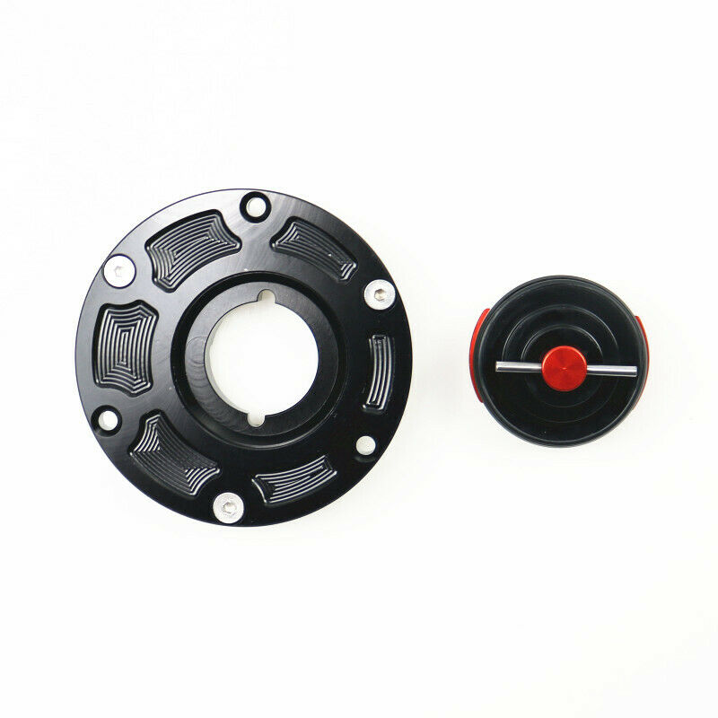 Red CNC Fuel Tank Cap Cover For Street Bike Kawasaki Z250 Z300 Ninja 250 300 EX