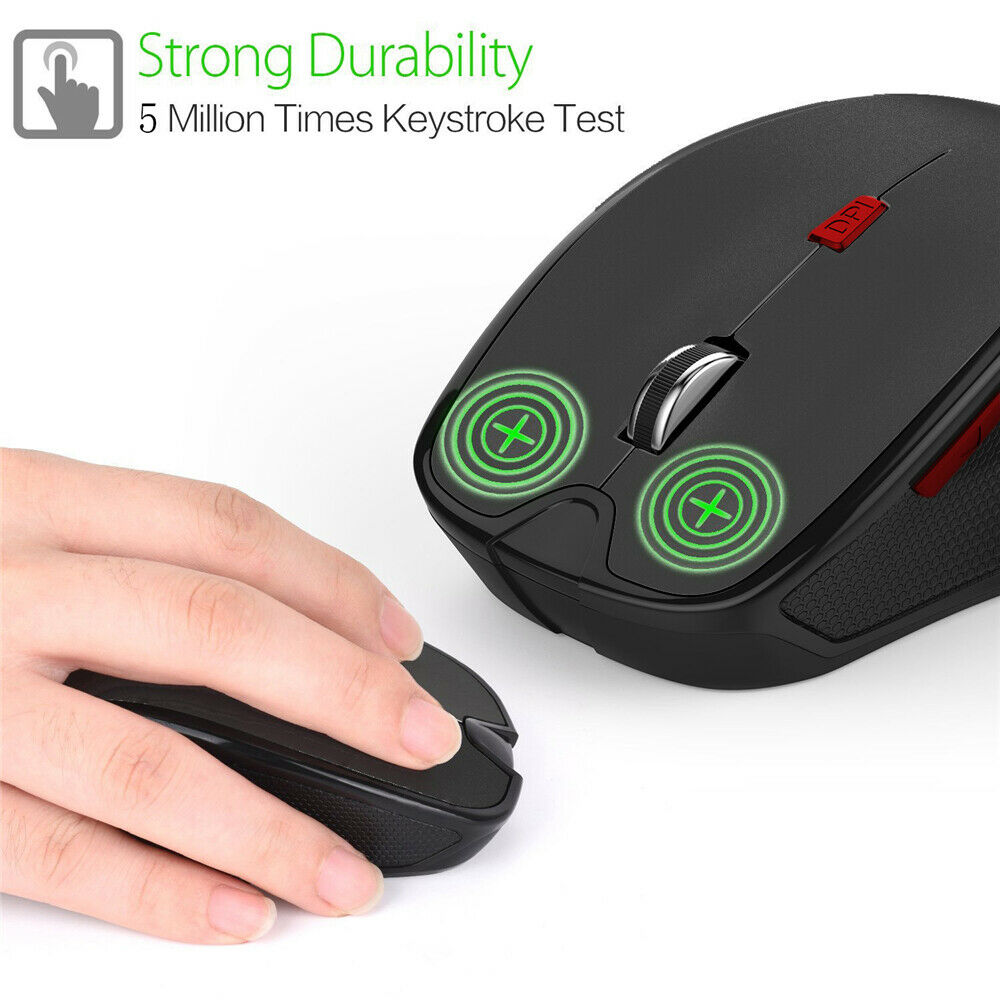 Bluetooth 3.0 Wireless Optical Mouse Mice Adjustable DPI for Tablet PC BP Gaming