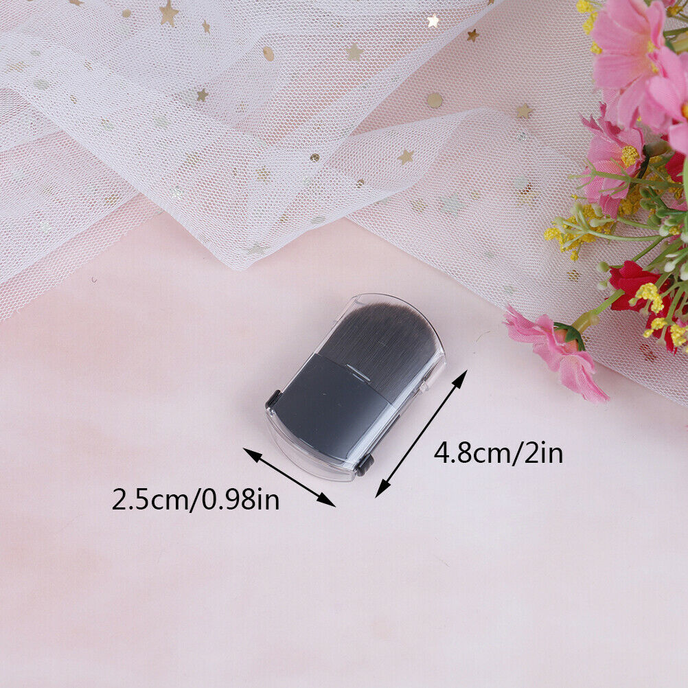 Mini Blusher Makeup Brush Portable Travel Soft Telescopic Single Face-Fou.l8