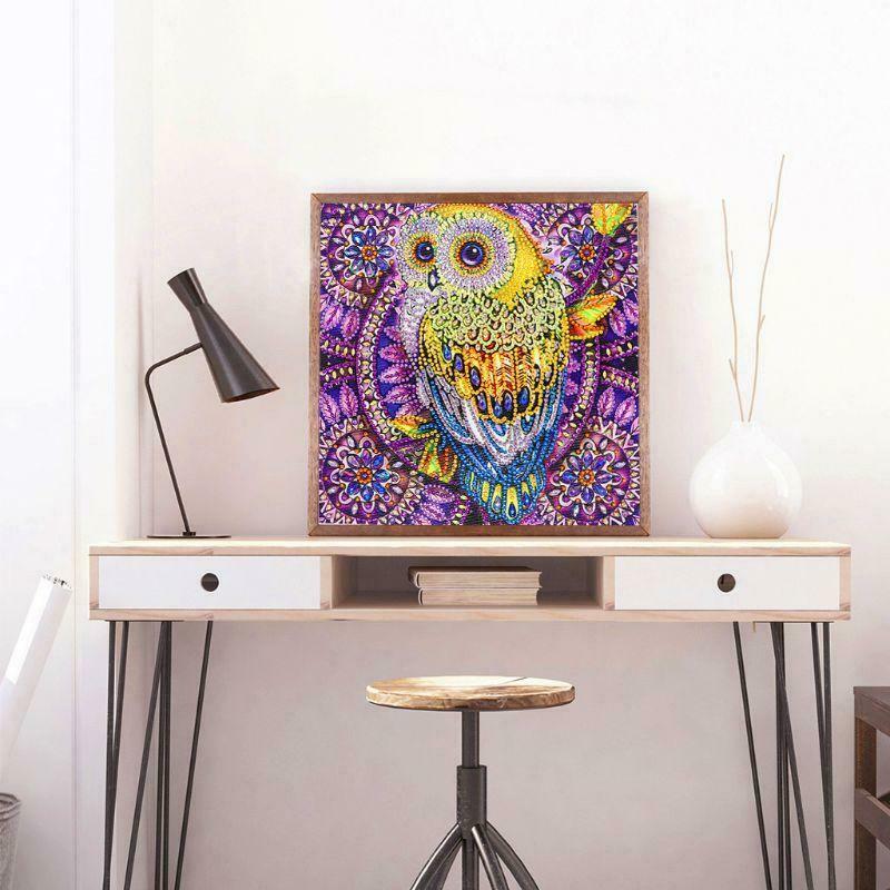 Lovely Owl 5D Special Diamond Painting Embroidery DIY  Crystal Cross Stitch Kit