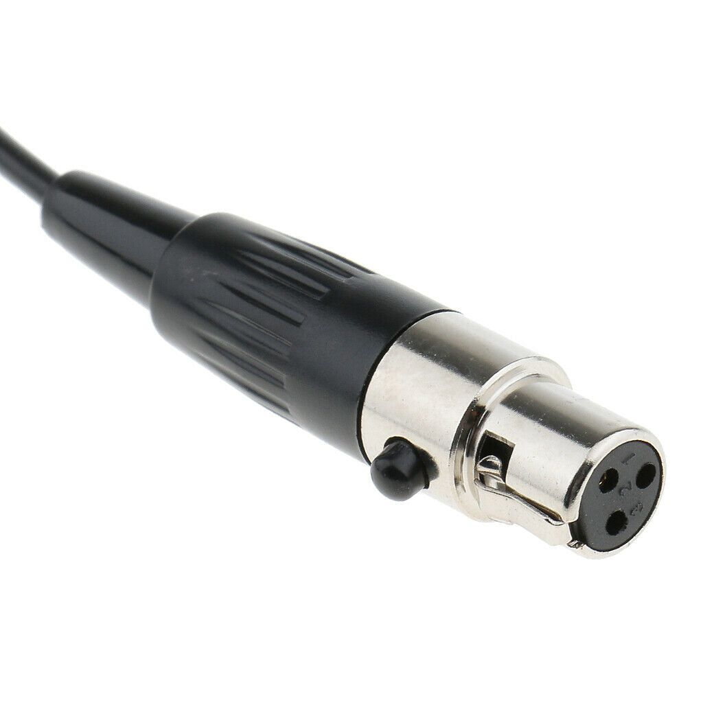 3PIN XLR Lavalier Lapel Tie-clip Microphone for Megaphones Amplifier Black