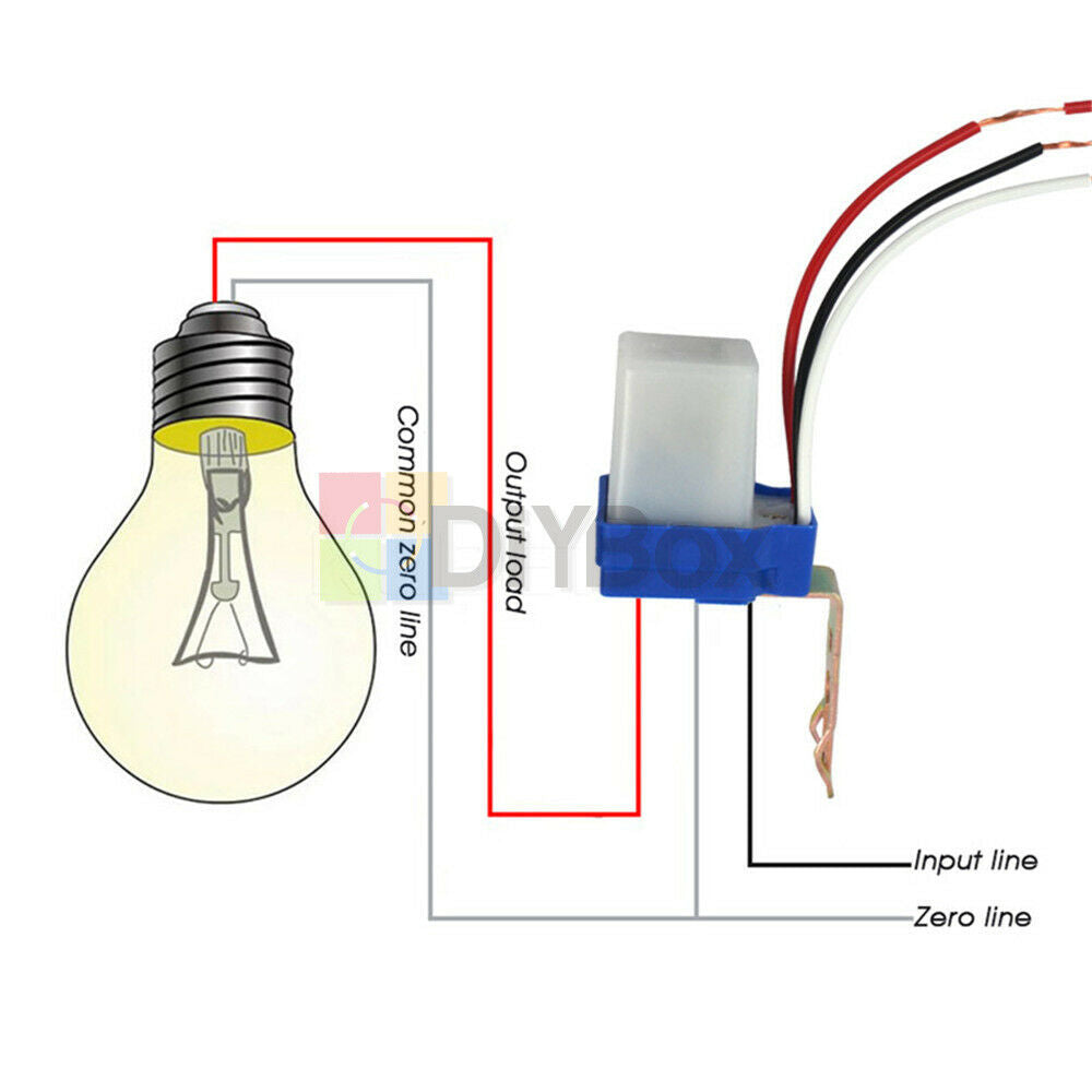 Automatic Street Light Lighting Switch Electric Auto Operated Control 10A AC220V