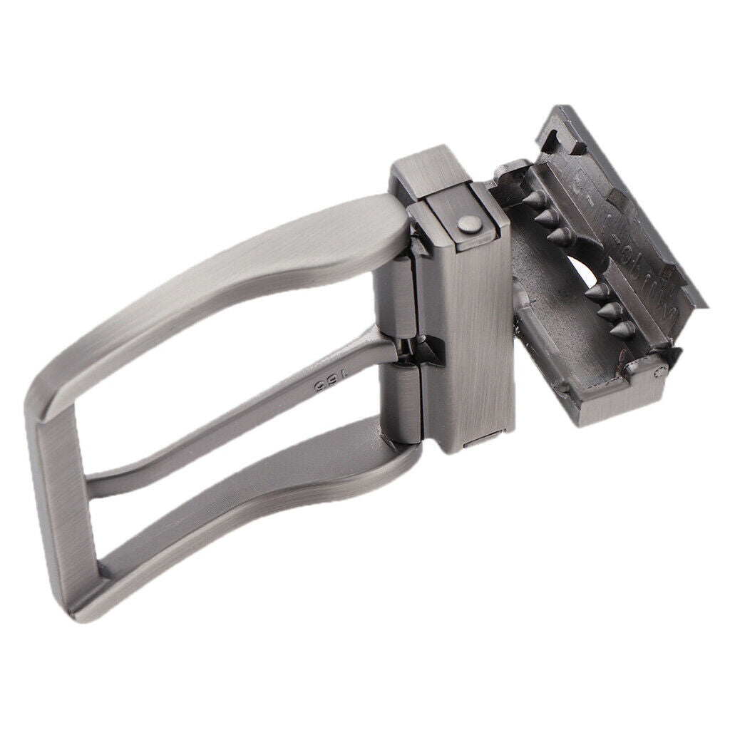 2 Pieces Metal Reversible Belt Buckle Single Prong Replacement Pin Buckle Retro