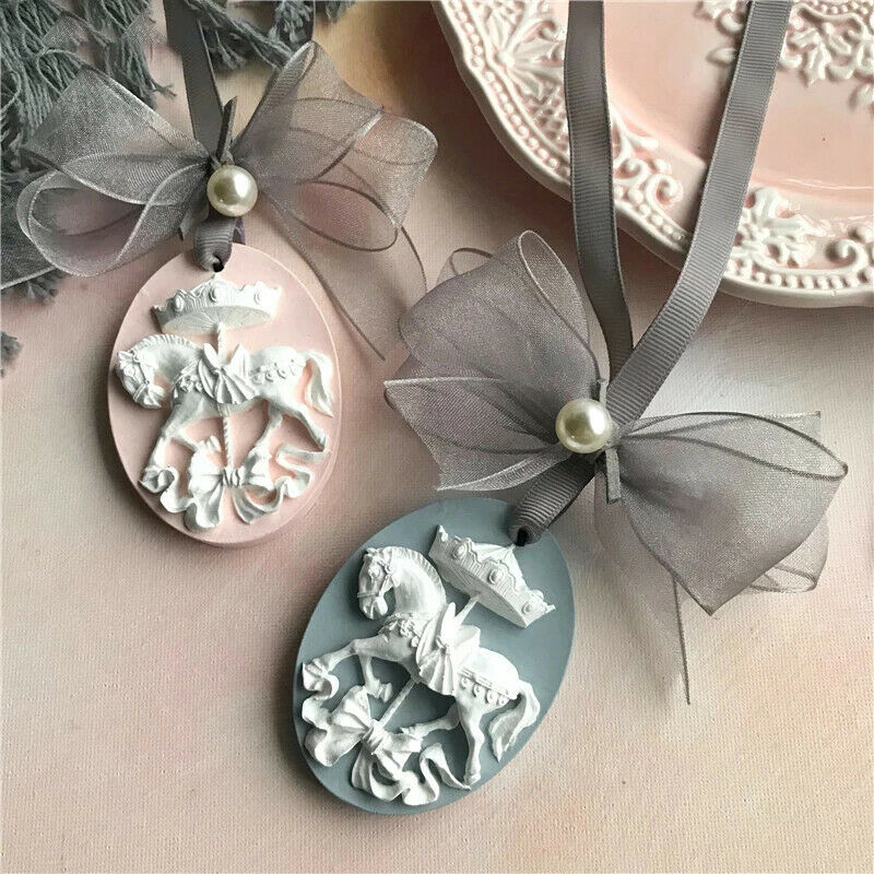 DIY Aroma Gypsum Silicon Mold Wedding Decoration Car Pendant Home Dec.l8