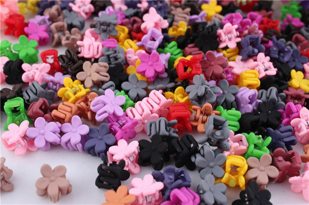 30 PCS Cute Mini Kids Baby Girls Candy Hairpins Claw Hair Clips Clamp Flower USA