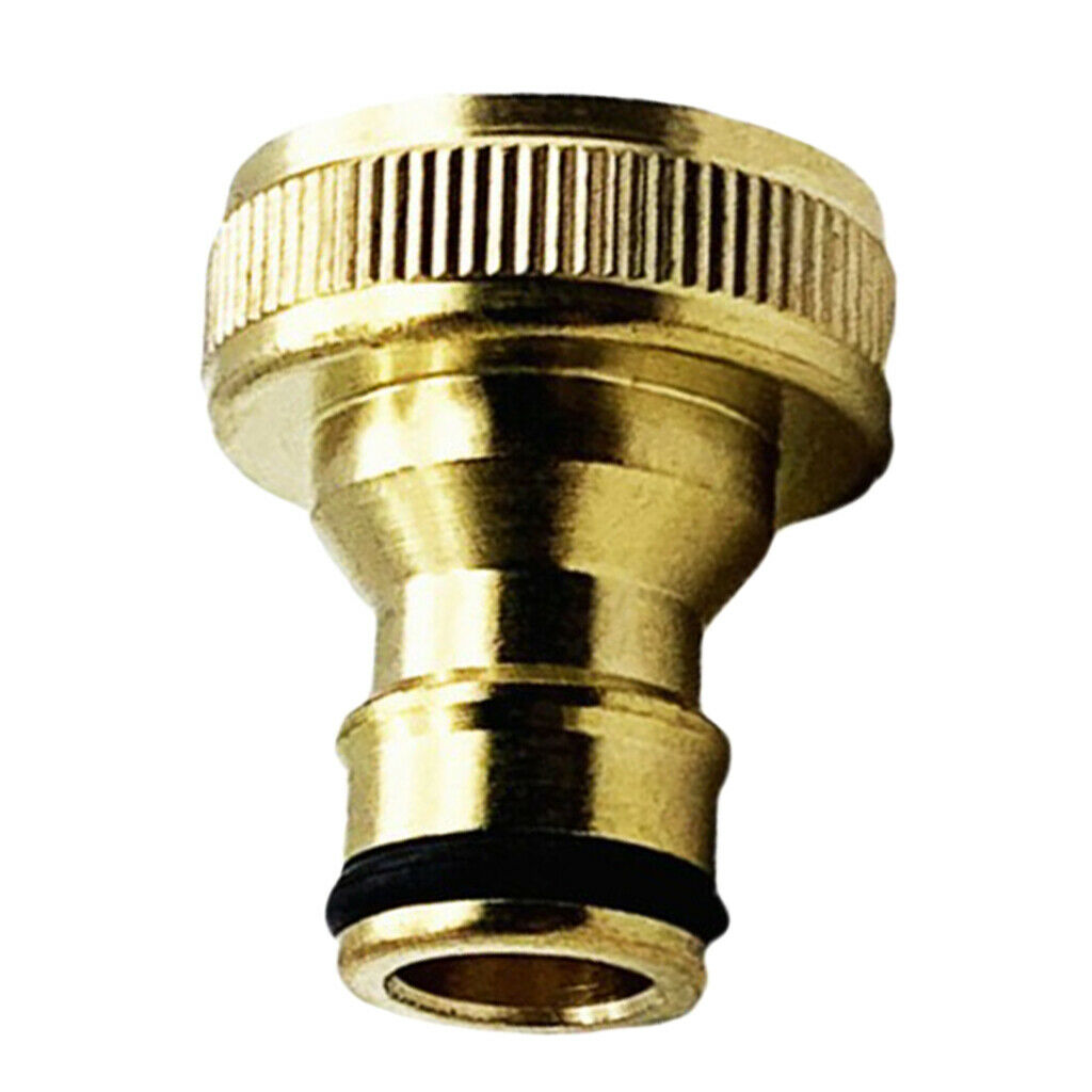 3/4" NPT Balcony Plumbing Tap Hose Pipe Brass Quick Adaptor Female Thread