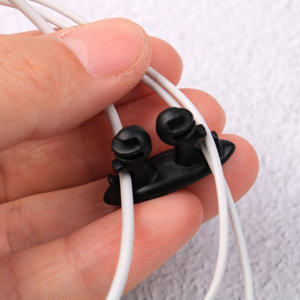 8 X Car wire cord clip cable holder tie fixer organizer drop adhesive c C.l8