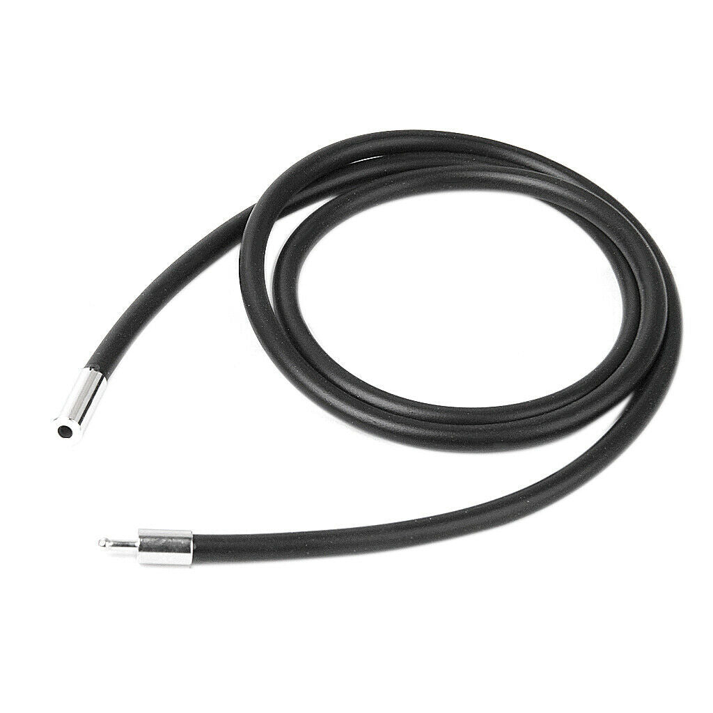 3Pcs Black 3mm Rubber Cord Choker Necklace Rope Lady Findings Craft 20-24''