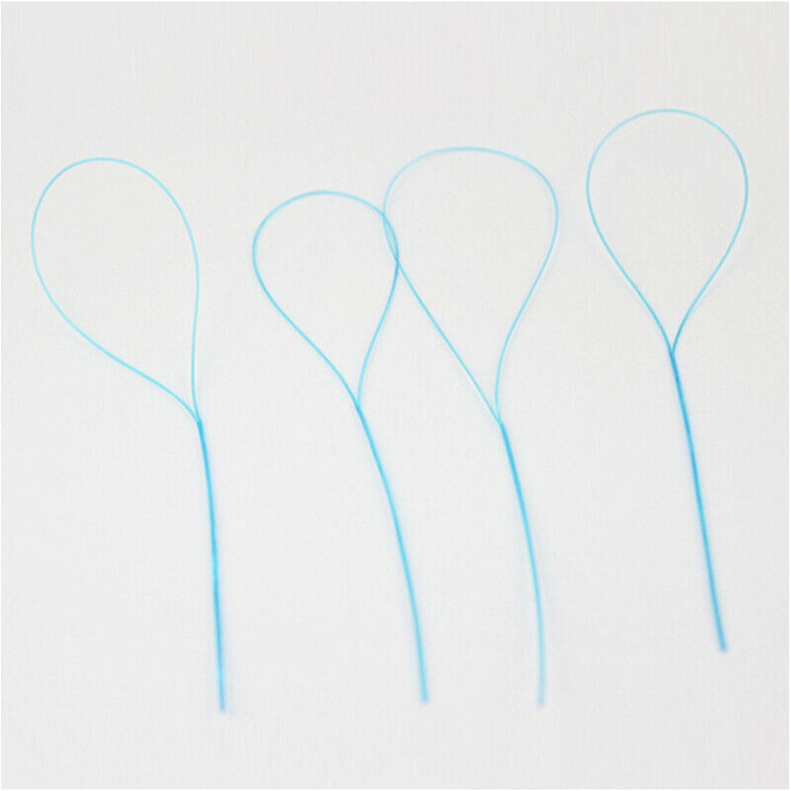 105pcs/set Dental Floss Threader Nylon Loop Floss Threaders Color Random 0.3mm