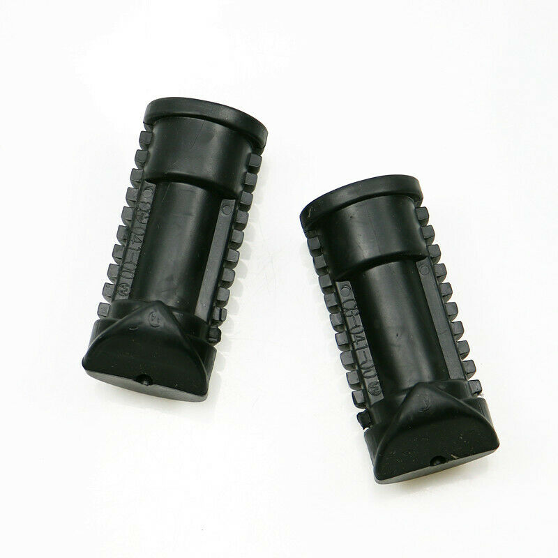 Black Universal Dirt Bike Front Footrests Rubber Foot Pegs Pedals For CG125 CG