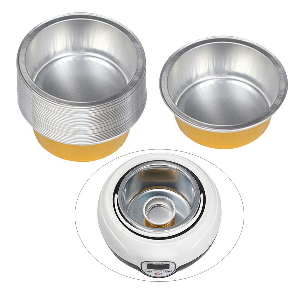 30x Aluminium Foil Wax Pellets Melting Bowl Mini Wax Beads Pot Container