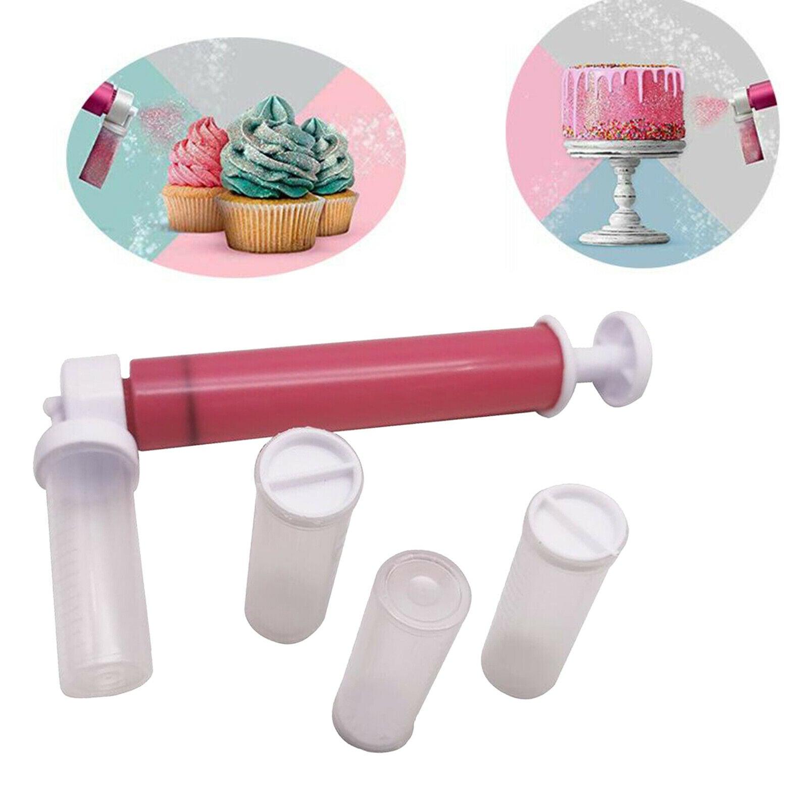 Plastic Cake Spray Gun Cake Airbrush Coloring Pump Sprayer Home Baking Tools