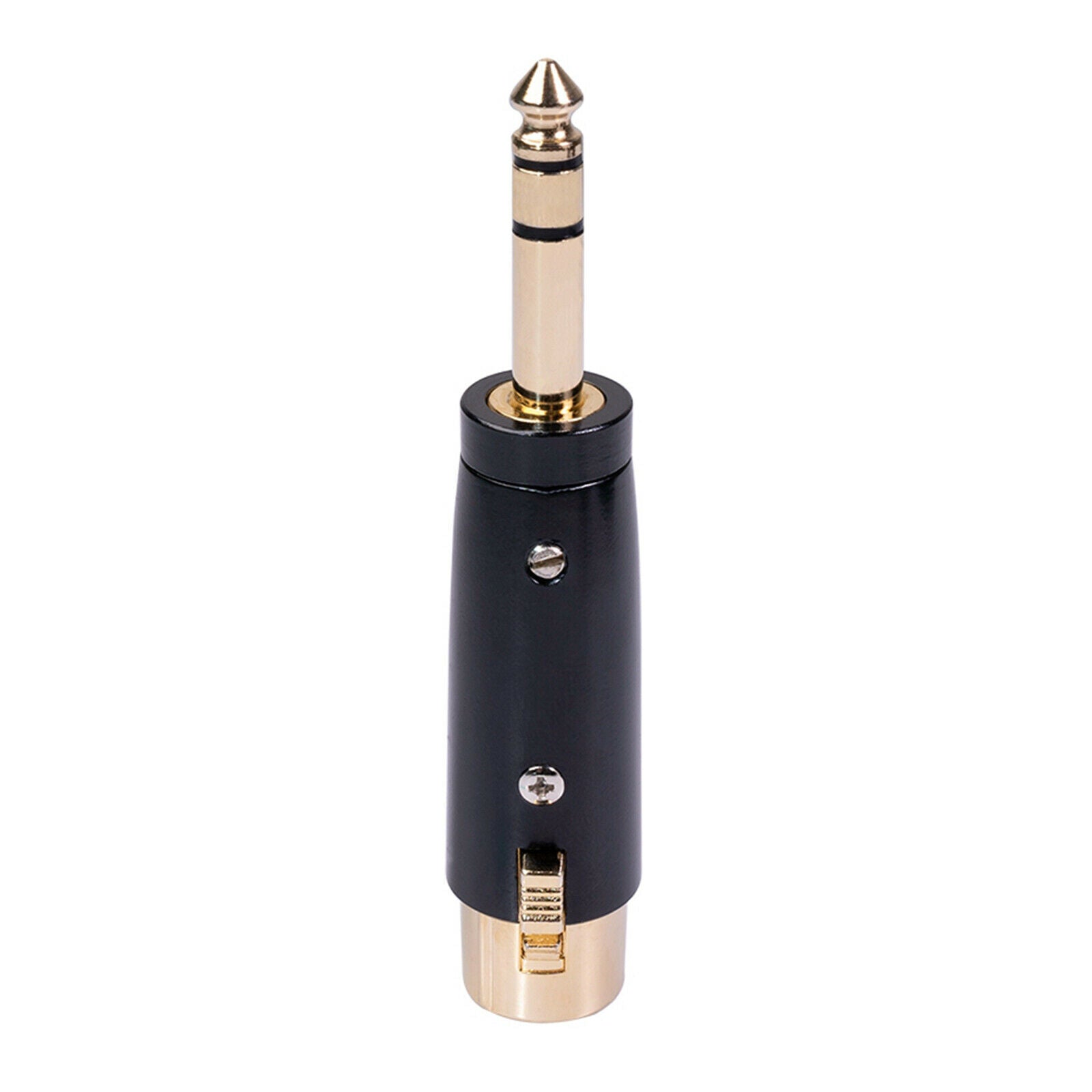 2x 3pin XLR Female to 1/4" 6.35mm Stereo Male Audio Cable Microphone Adapters