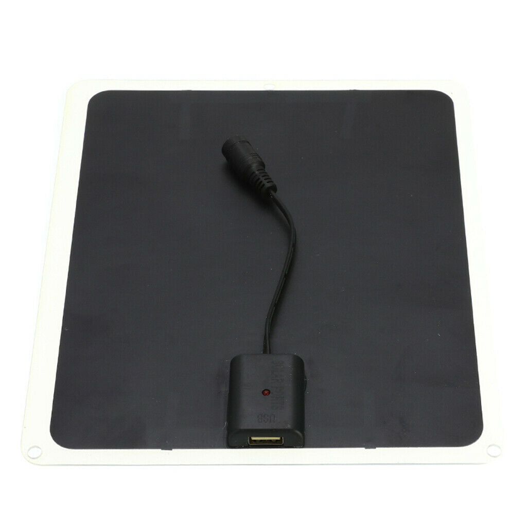 12V 20W Portable Solar Panel Car Boat RV Travel Camping Trickle Battery Charger