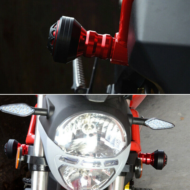 2X CNC Motorcycle 10MM Screw Protection Rod Frame Engine Anti-falling Slider Cap
