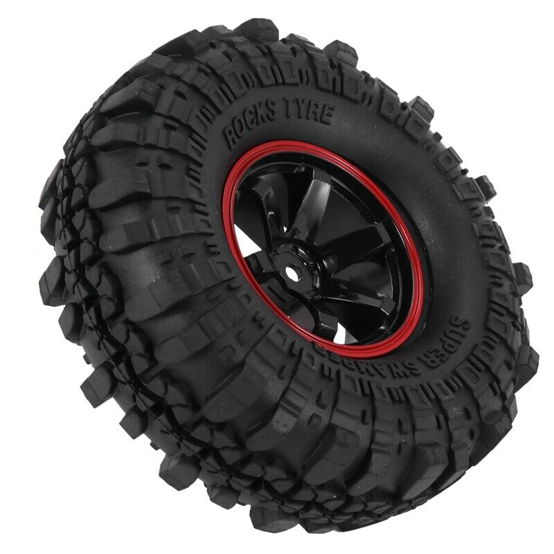 110MM 1.9 Inch Rim Tyre Wheel Tire for 1/10 RC Rock Cler SCX10 D90 4 S2I4