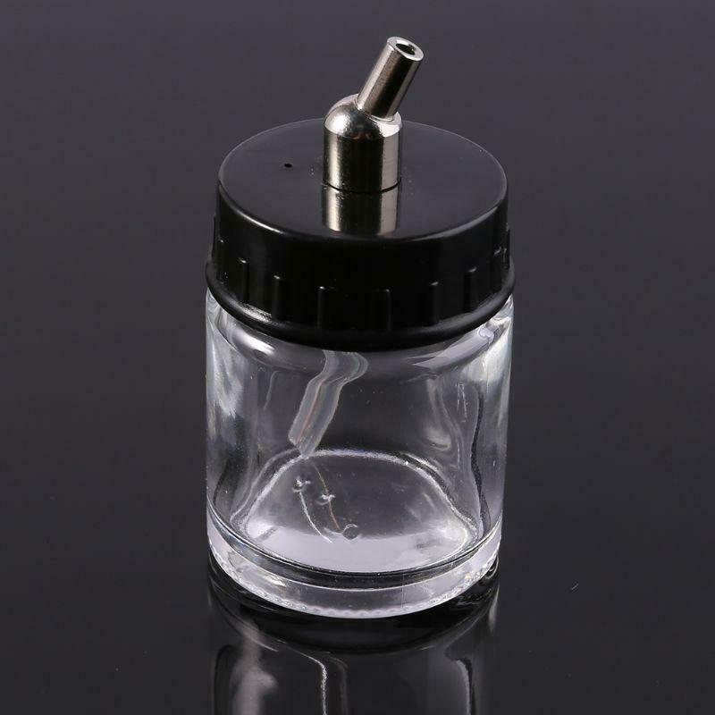 Airbrush Glass Bottle Jar Air Brush Gun Standard Suction Lid Pump Spray Top New